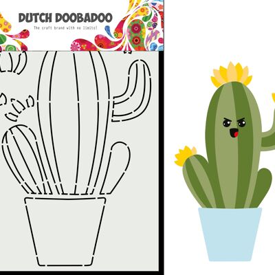 DDBD Card Art Built-up Cactus 2 A5