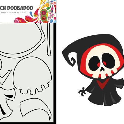 Arte de la tarjeta DDBD Construido Halloween 1 A5