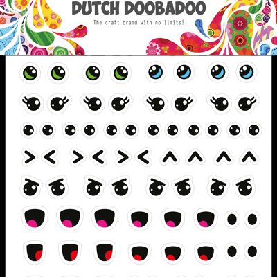 DDBD Dutch Sticker Art A5 Kawaii Face