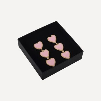 Boucles d'oreilles Maeva - Rose 6