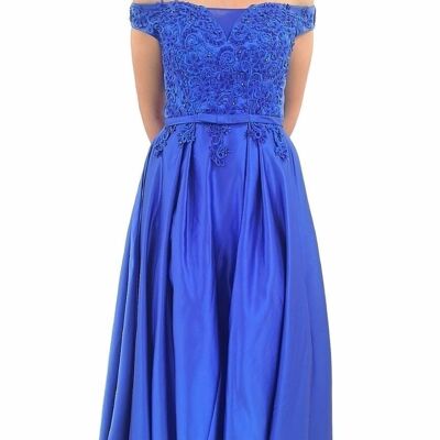 Royal blue evening dress