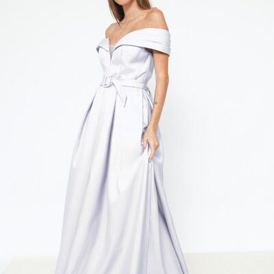 Long evening dress White