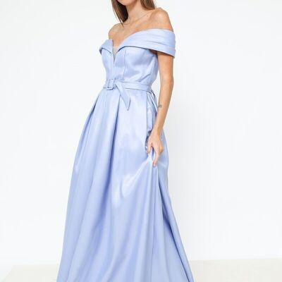 Robe de soirée longue Bleu ciel