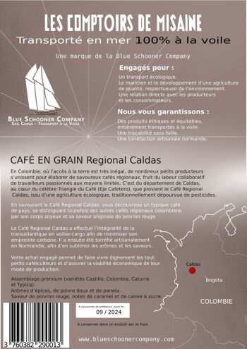 Café en grain de Colombie - Regional Caldas - Sachet de 500G 4