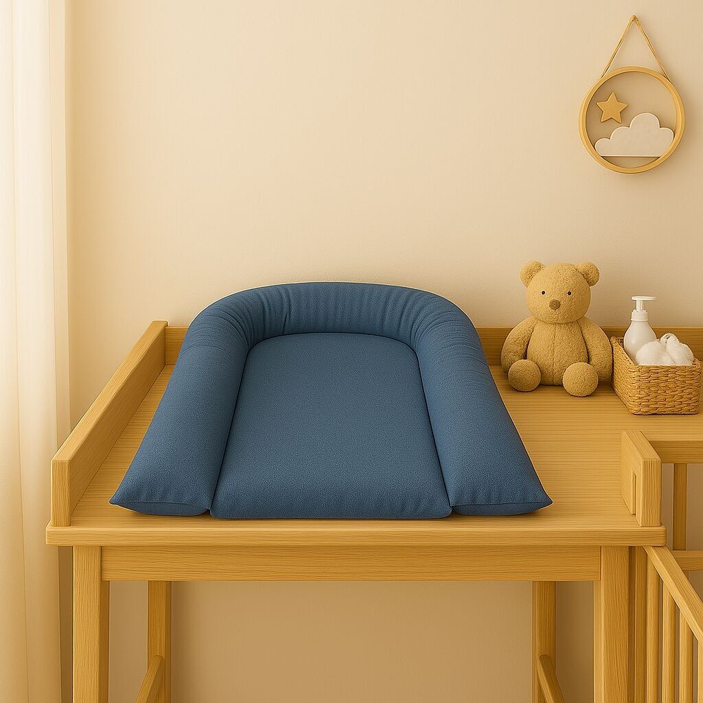 Materassino fasciatoio 70x50 cm Lagoon “reversibile” in tessuto di cotone spalmato