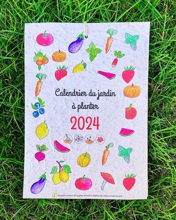 NOUVEAU : Calendrier du jardin à planter 2024 2