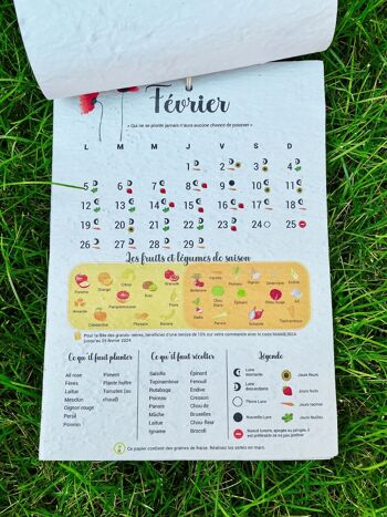 NOUVEAU : Calendrier du jardin à planter 2024 3