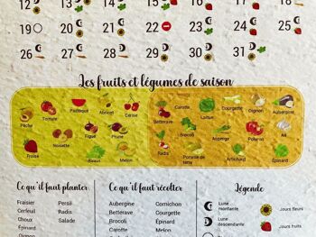 NOUVEAU : Calendrier du jardin à planter 2024 4