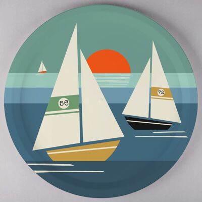 Birch Tray "SAILBOATS"