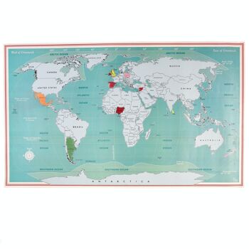 Carte du monde à gratter dans un tube 4