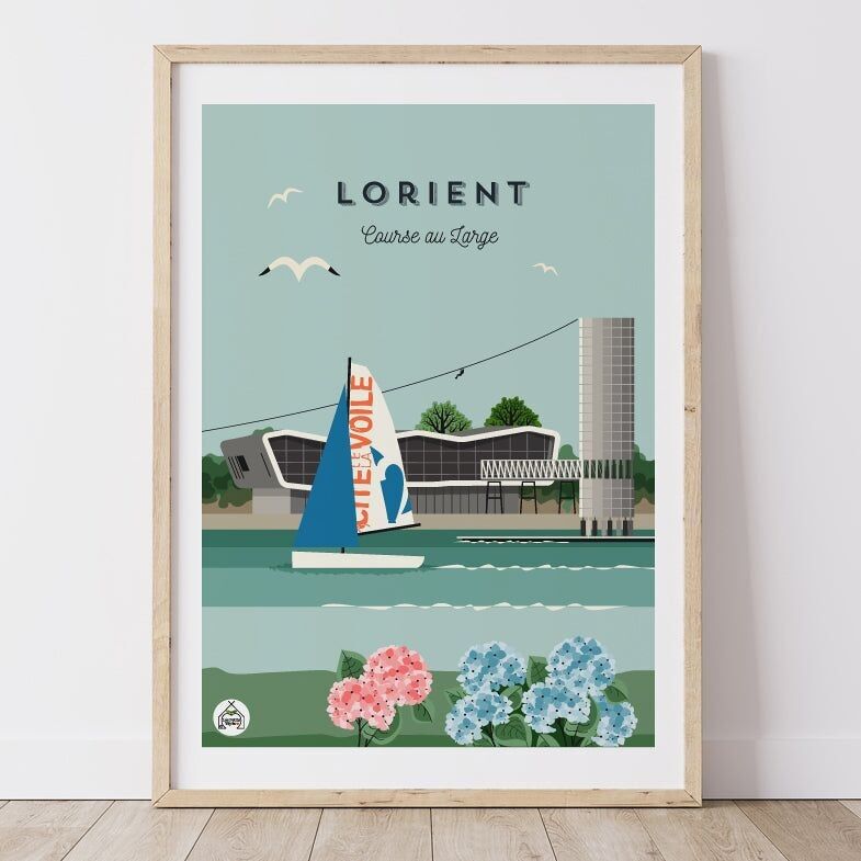 Poster LORIENT - Regate offshore