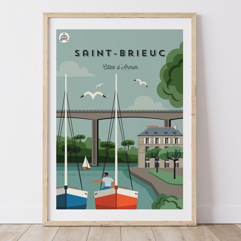 Poster SAINT BRIEUC - Côte d'Armor