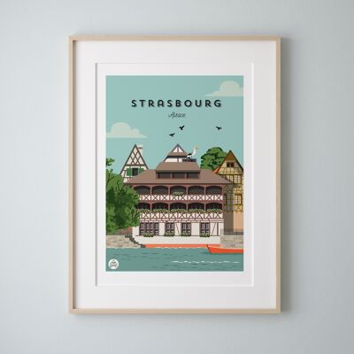 STRASBOURG - Alsace - Poster