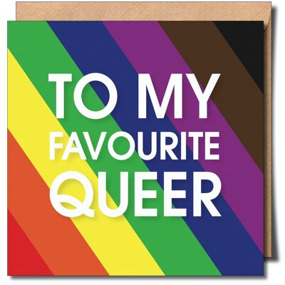 À ma carte de voeux Queer préférée.