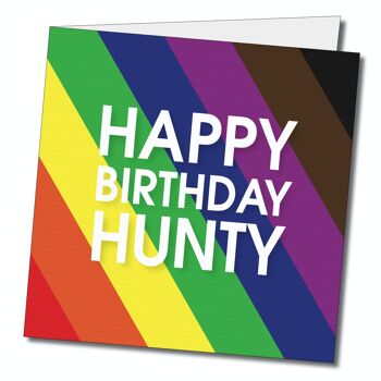 Joyeux anniversaire Hunty carte de voeux. 2