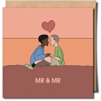 Mr & Mr Gay Greeting Card.