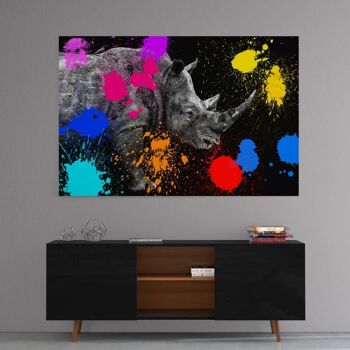 Safari Colors Pop - Rhino II - Toile avec espace d'ombre 12