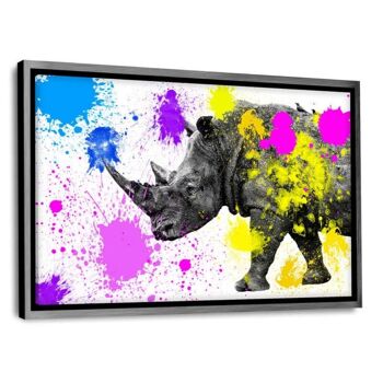 Safari Colors Pop - Rhino - Toile avec espace d'ombre 11