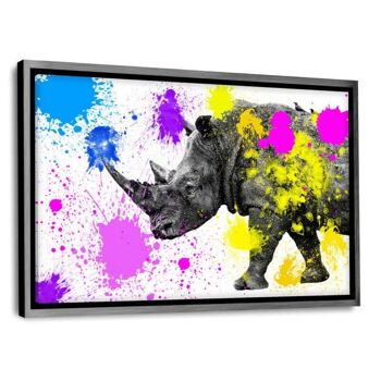 Safari Colors Pop - Rhino - Toile avec espace d'ombre 8