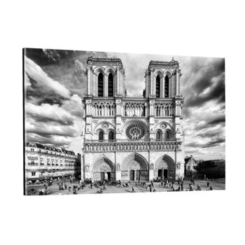 Paris France - Notre Dame - tableau sur toile avec espace d'ombre 5