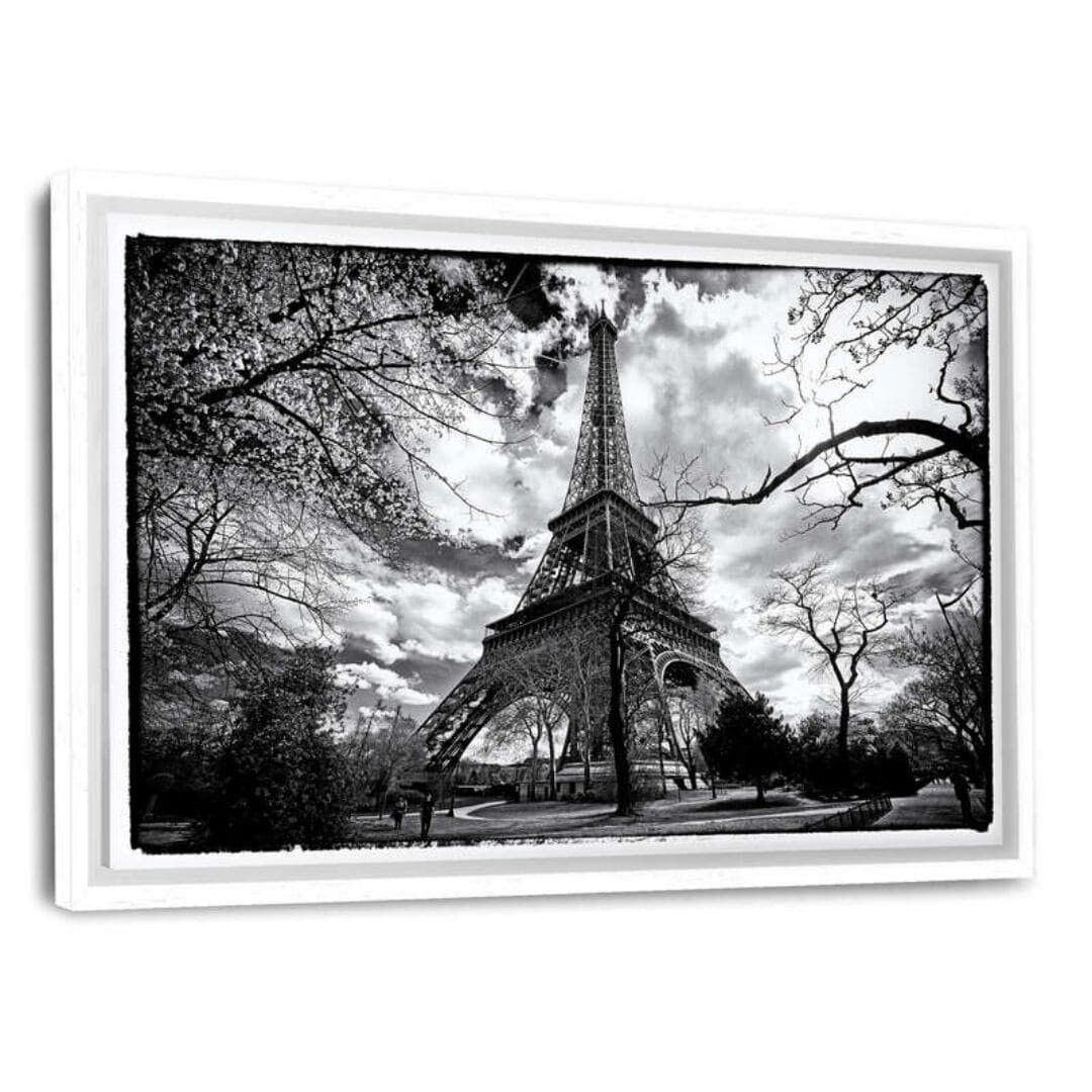 Parigi Francia - Torre Eiffel - Tela con fuga d'ombra