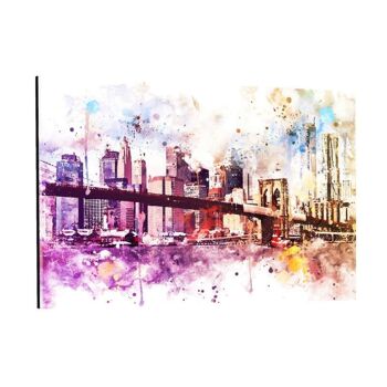 NYC Aquarelle - New York Dreams - Toile avec espace d'ombre 5