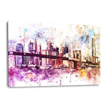 NYC Aquarelle - New York Dreams - Toile avec espace d'ombre 4