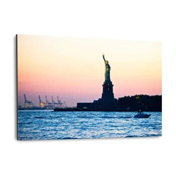 New York City - Statue de la Liberté - Impression sur toile flottante 6