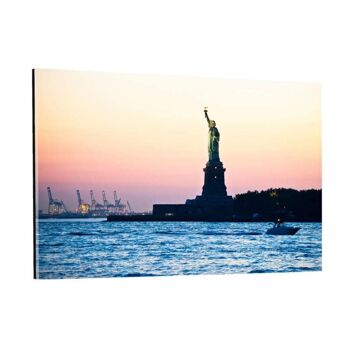 New York City - Statue de la Liberté - Impression sur toile flottante 5
