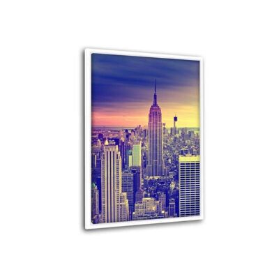 New York City - Empire State Building - Leinwandbild mit Schattenfuge