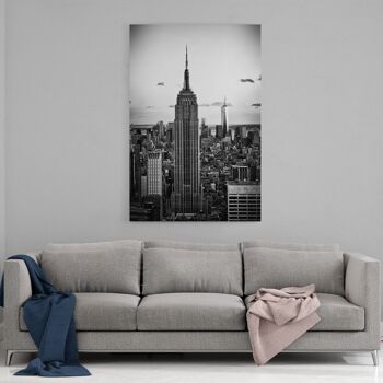 New York - Empire - tableau sur toile avec espace d'ombre 12