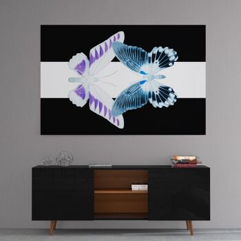 MISS BUTTERFLY DUO BROOKAGENOR - tableau sur toile avec espace d'ombre 13