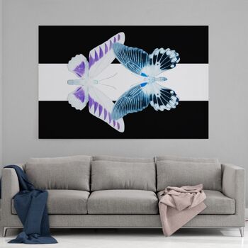 MISS BUTTERFLY DUO BROOKAGENOR - tableau sur toile avec espace d'ombre 12