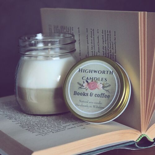 Books and Coffee Highworth Candle