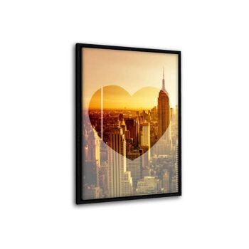 Love New York - Empire Sunset - Toile avec joint d'ombre 21