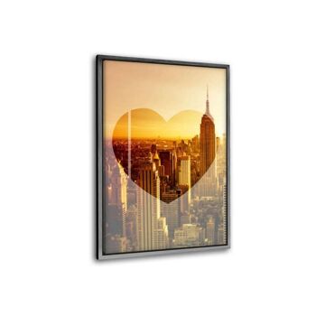 Love New York - Empire Sunset - Toile avec joint d'ombre 11