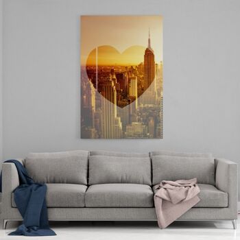 Love New York - Empire Sunset - Toile avec joint d'ombre 3
