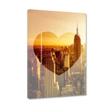 Love New York - Empire Sunset - Toile avec joint d'ombre 14