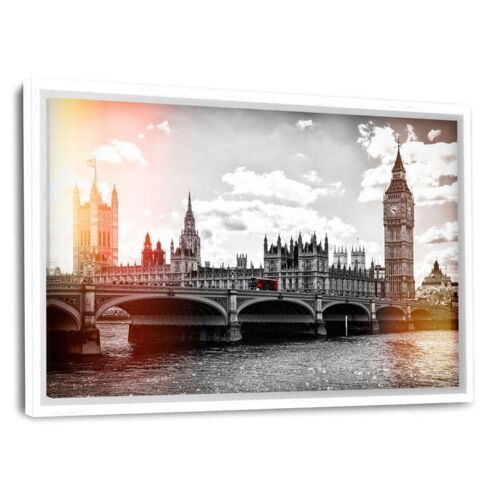 London - Westminster Bridge - Leinwandbild mit Schattenfuge