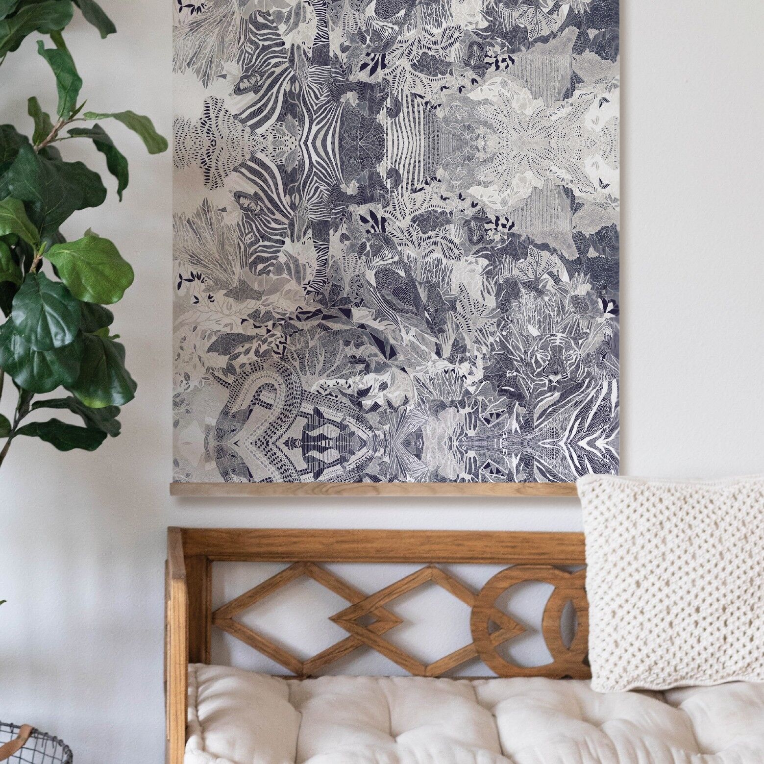 Hausgemachte Kakemono 75x160cm / Safari A.