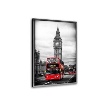 Londres - Red Bus - Toile avec joint creux 11