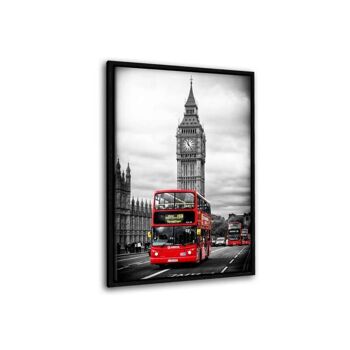 Londres - Red Bus - Toile avec joint creux 7
