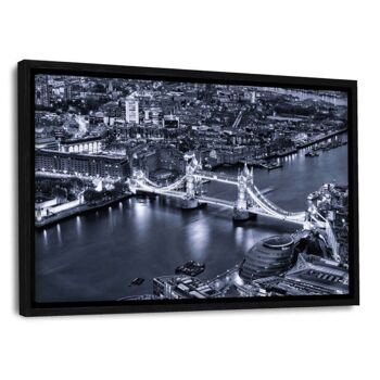 Londres - London Bridge by Night II - tableau sur toile avec espace d'ombre 21