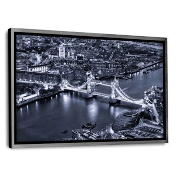 Londres - London Bridge by Night II - tableau sur toile avec espace d'ombre 11