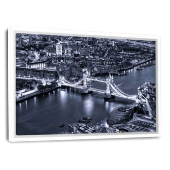 Londres - London Bridge by Night II - tableau sur toile avec espace d'ombre 1