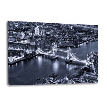 Londres - London Bridge by Night II - tableau sur toile avec espace d'ombre 14
