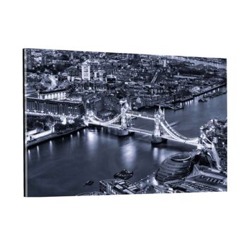 Londres - London Bridge by Night II - tableau sur toile avec espace d'ombre 25