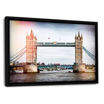 Londres - London Bridge - tableau sur toile avec espace d'ombre 21