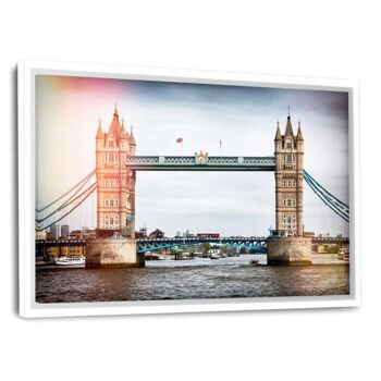Londres - London Bridge - tableau sur toile avec espace d'ombre 1