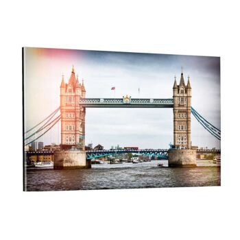 Londres - London Bridge - tableau sur toile avec espace d'ombre 25